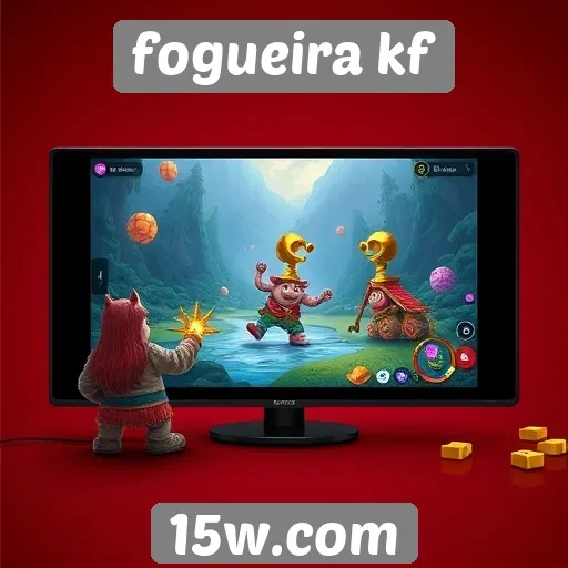 Tendências de design no site de jogos Fogueira KF